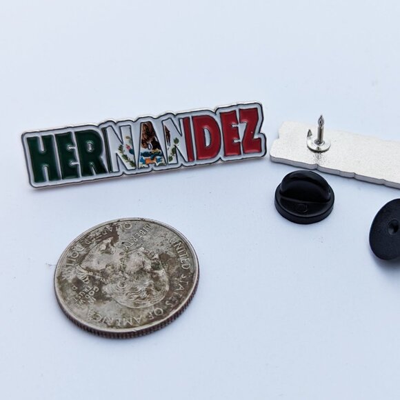 Pin Hernandez Pin for Caps Clothing Enamel Badge MTZ Mexican Flag Pin Hdz Flag - Picture 4 of 6